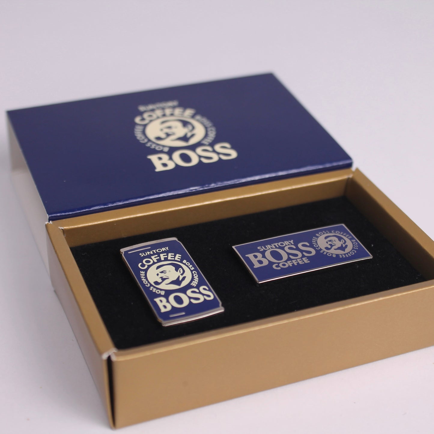 Boss Coffee Acrylic Pin Set