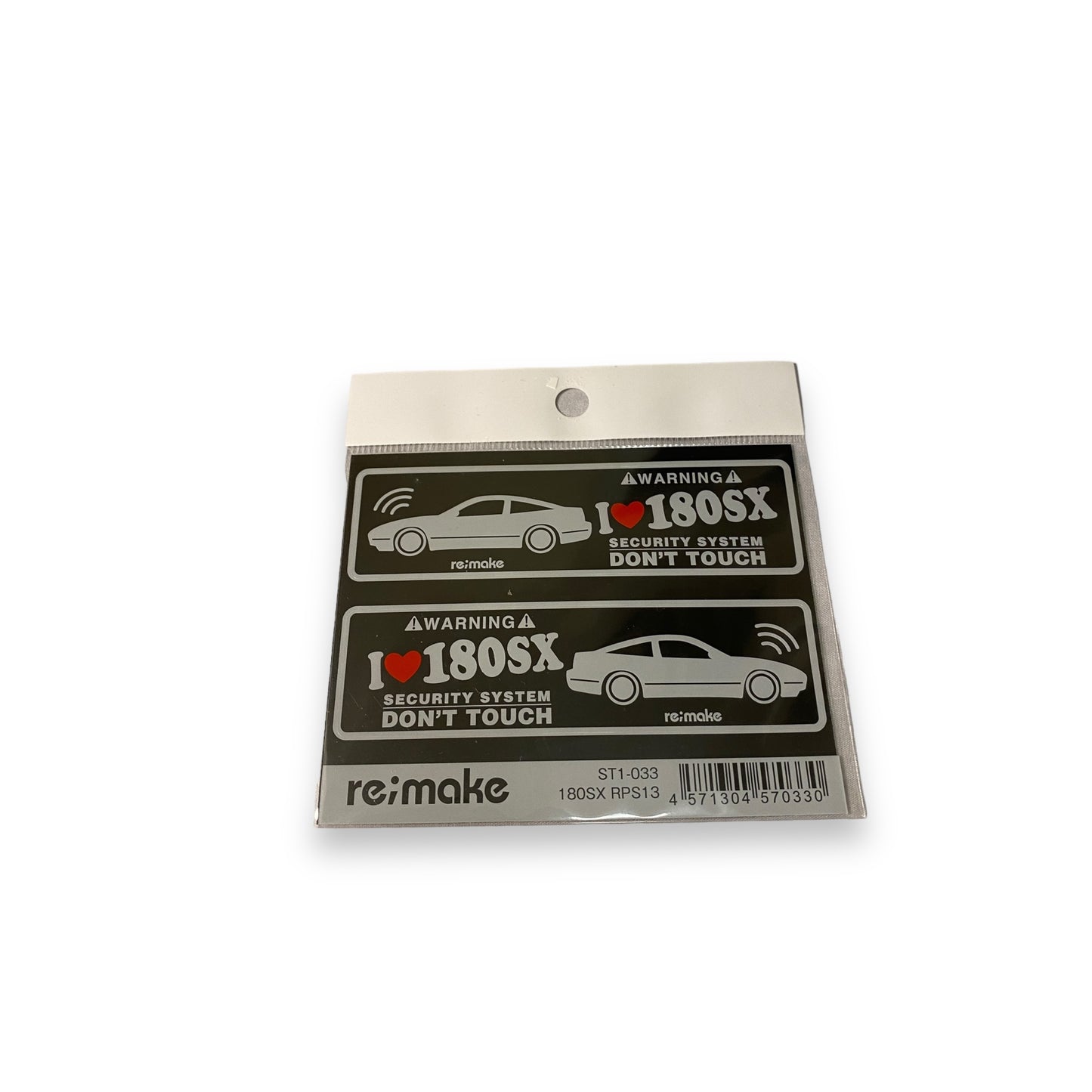 I Heart 180SX Security System Stickers